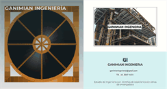 Desktop Screenshot of ganimianingenieria.com